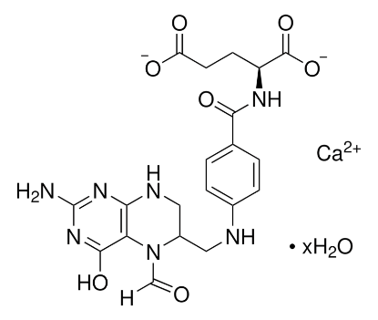 图片 亚叶酸钙盐水合物，Folinic acid calcium salt hydrate [5-HCO-H4PteGlu]；BioXtra, ≥99.0% (HPLC)