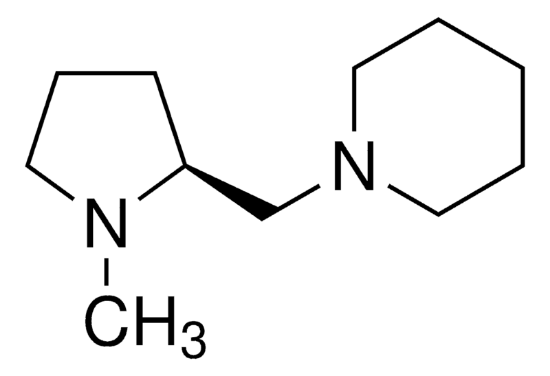 图片 (S)-1-[(1-甲基-2-吡咯烷基)甲基]哌啶，(S)-1-[(1-Methyl-2-pyrrolidinyl)methyl]piperidine；97%