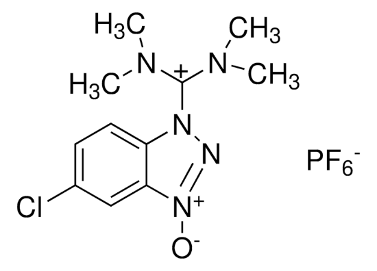 图片 O-(6-氯-1-苯并三氮唑-1-基)-N,N,N′,N′-四甲基脲六氟磷酸酯，O-(6-Chlorobenzotriazol-1-yl)-N,N,N′,N′-tetramethyluronium hexafluorophosphate [HCTU]；≥98.0% (HPLC)