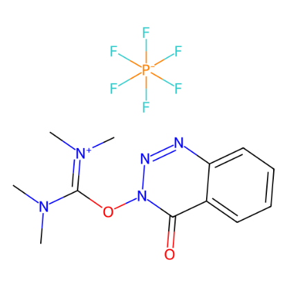 图片 O-(3,4-二氢-4-氧-1,2,3-苯并三氮唑-3-基)-N,N,N',N'-四甲基脲六氟磷酸酯，2-(3,4-Dihydro-4-oxo-1,2,3-benzotriazin-3-yl)-N,N,N',N'-tetramethyluroniumhexa fluorophosphate [HDBTU]；99%