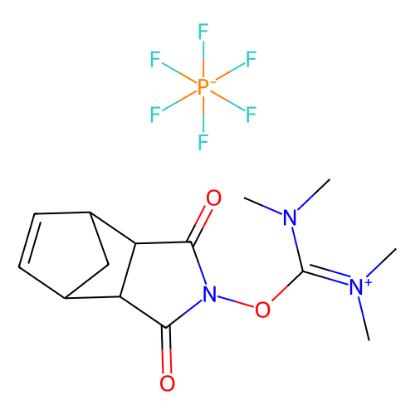 图片 2-(内-5-降冰片烯-2,3-二羧酰亚胺)-1,1,3,3-四甲基脲六氟磷酸盐，2-(endo-5-norbornene-2,3-dicarboxymido)-1,1,3,3- tetramethyluroniumhexa fluorophosphate [HNTU]；99%