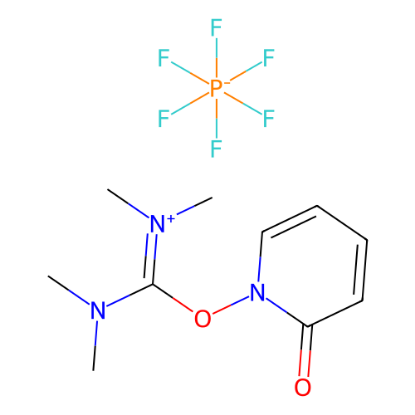 图片 1,1,3,3-四甲基-2-(2-氧代吡啶-1(2H)-基)异脲六氟磷酸盐，[dimethylamino-(2-oxopyridin-1-yl)oxymethylidene]-dimethylazanium,hexafluorophosphate [HPTU]；≥99.0%