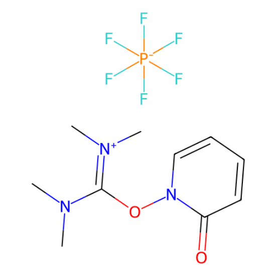 图片 1,1,3,3-四甲基-2-(2-氧代吡啶-1(2H)-基)异脲六氟磷酸盐，[dimethylamino-(2-oxopyridin-1-yl)oxymethylidene]-dimethylazanium,hexafluorophosphate [HPTU]；≥99.0%