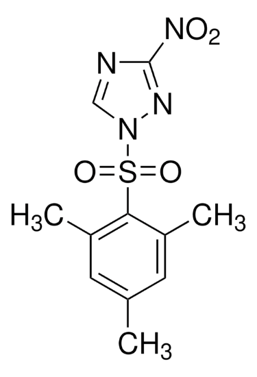 图片 2,4,6-三甲基苯磺酰基-3-硝基1,2,4-三唑，1-(2-Mesitylenesulfonyl)-3-nitro-1H-1,2,4-triazole [MSNT]；99%