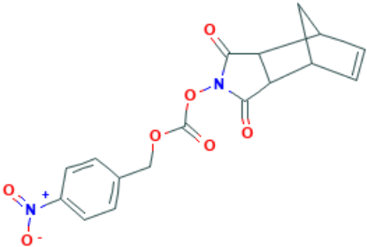 图片 降冰片烯-2,3-二羧基亚胺基对硝基苄基碳酸酯，1,3-Dioxo-3a,4,7,7a-tetrahydro-1H-4,7-methanoisoindol-2(3H)-yl 4-nitrobenzyl carbonate [PNZ-ONb]；≥98%