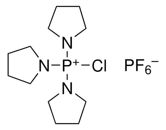 图片 氯代三吡咯烷基鏻六氟磷酸盐，Chlorotripyrrolidinophosphonium hexafluorophosphate [PyCloP]；≥98.0% (AT)