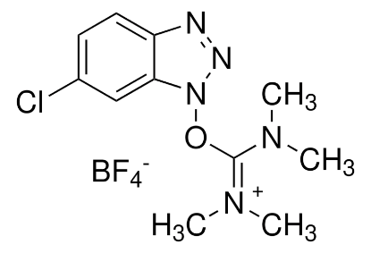 图片 O-(6-氯苯并三氮唑-1-基)-N,N,N',N'-四甲基脲四氟硼酸酯，O-(6-Chlorobenzotriazol-1-yl)-N,N,N′,N′-tetramethyluronium tetrafluoroborate [TCTU]；98%