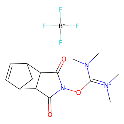 图片 O-(5-降冰片烯基-2,3-二羰亚胺)-N,N,N′,N′-四甲基脲四氟硼酸，O-(5-Norbornene-2,3-dicarboximido)-N,N,N′,N′-tetramethyluronium tetrafluoroborate [TNTU]；≥98%
