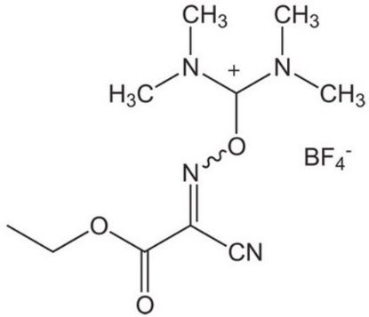图片 O-[(乙氧羰基)氰基亚甲基氨基]-N,N,N',N'-四甲基脲四氟硼酸盐，O-[(Ethoxycarbonyl)cyanomethylenamino]-N,N,N',N'-tetramethyluronium tetrafluoroborate [TOTU]；≥99.0% (HPLC)