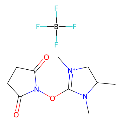 图片 O-琥珀酰基-1,3-二甲基丙基脲四氟硼酸酯，O-Succinimidyl-1,3-dimethylpropyleneuronium tetrafluoroborate [TPD-OSU]；≥98%