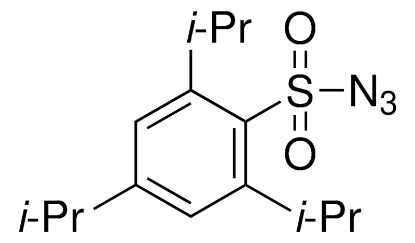 图片 2,4,6-三异丙基苯磺酰叠氮化物，2,4,6-Triisopropylbenzenesulfonyl azide；contains 15 wt. % water as stabilizer, 98%