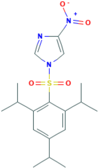 图片 1-(2,4,6-三异丙基苯磺酰基)-4-硝基咪唑，1-(2,4,6-Triisopropylbenzenesulfonyl)-4-nitroimidazole [TPSNI]；98%