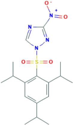 图片 1-(2,4,6-三异丙基苯磺酰基)-3-硝基-1H-1,2,4-三唑，1-(2,4,6-Triisopropylbenzenesulfonyl)-3-nitro-1H-1,2,4-triazole [TPSNT]；97%