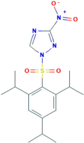 图片 1-(2,4,6-三异丙基苯磺酰基)-3-硝基-1H-1,2,4-三唑，1-(2,4,6-Triisopropylbenzenesulfonyl)-3-nitro-1H-1,2,4-triazole [TPSNT]；97%