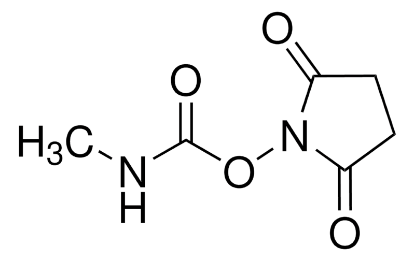 图片 N-琥珀酰亚胺基 N-甲基氨基甲酸酯，N-Succinimidyl N-methylcarbamate [SuO-NM]；≥97.0% (N)