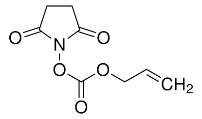 图片 N-(烯丙氧羰基氧)琥珀酰亚胺，N-(Allyloxycarbonyloxy)succinimide [Aloc-OSu]；96%