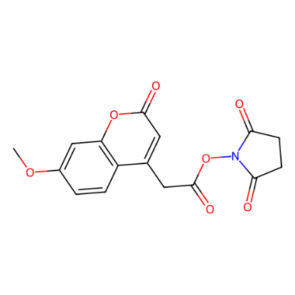 图片 7-甲氧基-2-氧代苯并吡喃-4-乙酸 N-丁二酰亚胺酯，7-Methoxy-4-coumarinylacetic acid N-succinimidyl ester [MCA-OSu]；≥98%