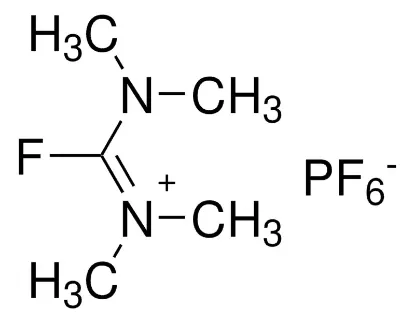 图片 四甲基氟代脲六氟磷酸酯，Fluoro-N,N,N′,N′-tetramethylformamidinium hexafluorophosphate [TFFH]；97%