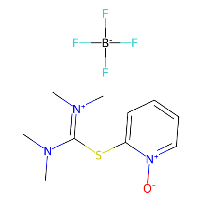 图片 2-(1-氧化吡啶-2-基)-1,1,3,3-四甲基异硫脲四氟硼酸盐，2-(1-Oxy-pyridin-2-yl)-1,1,3,3-tetramethylisothiouronium tetrafluoroborate [TOTT]；≥98%