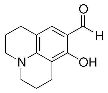 图片 2,3,6,7-四氢-8羟基-1H,5H-苯并[ij]喹嗪-9甲醛，2,3,6,7-Tetrahydro-8-hydroxy-1H,5H-benzo[ij]quinolizine-9-carboxaldehyde；98%