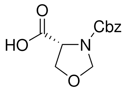 图片 (R)-(+)-3-(苄氧羰基)-4-噁唑烷羧酸，(R)-(+)-3-(Benzyloxycarbonyl)-4-oxazolidinecarboxylic acid；98%