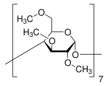 图片 七(2,3,6-三-O-甲基)-β-环糊精，Heptakis(2,3,6-tri-O-methyl)-β-cyclodextrin；≥98.0%