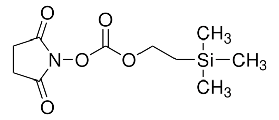 图片 1-[2-(三甲硅烷基)乙氧基羰氧基]吡咯烷-2,5-二酮，1-[2-(Trimethylsilyl)ethoxycarbonyloxy] pyrrolidin-2,5-dione [Teoc-OSu]；≥97%