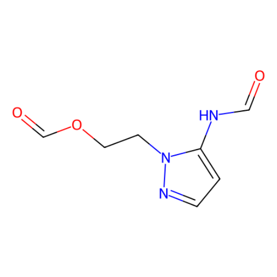 图片 5-甲酰氨基-1-[2-(甲酰氧基)乙基]吡唑，5-Formamido-1-[2-(formyloxy)ethyl]pyrazole；≥98%