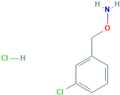 图片 O-(3-氯苄基)羟胺盐酸盐，O-(3-chlorobenzyl)hydroxylamine hydrochloride [MCB-HA]；≥98%