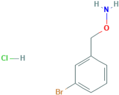 图片 O-[(3-溴苯基)甲基]羟胺盐酸盐，1-[(ammoniooxy)methyl]-3-bromobenzene chloride [MBB-HA]；≥98%