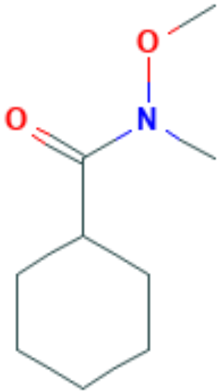 图片 N-甲氧基-N-环己基甲酰胺，N-methoxy-N-methylcyclohexanecarboxamide；≥98%