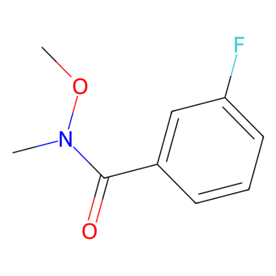 图片 N-甲基-N-甲氧基-3-氟苯甲酰胺，3-Fluoro-N-methoxy-N-methylbenzamide；≥98%