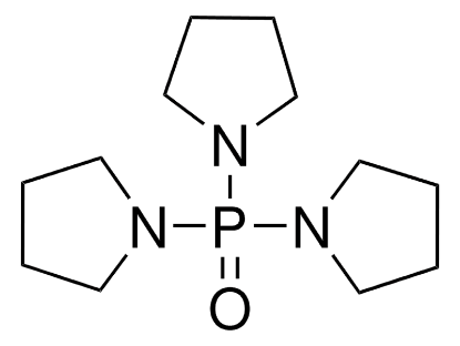 图片 三(N,N-四亚甲基)磷酰胺，Tris(N,N-tetramethylene)phosphoric acid triamide [TPPA]；≥98.0% (GC)