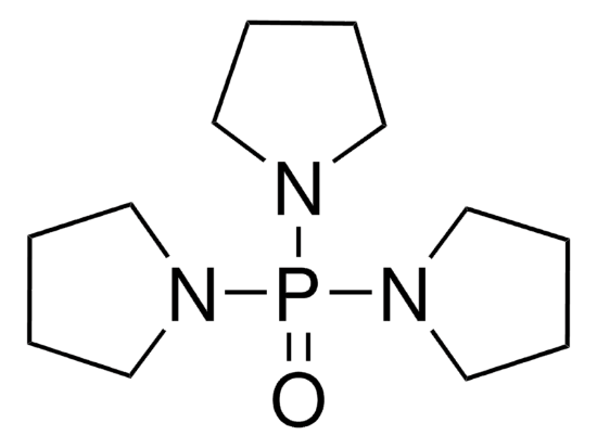 图片 三(N,N-四亚甲基)磷酰胺，Tris(N,N-tetramethylene)phosphoric acid triamide [TPPA]；≥98.0% (GC)