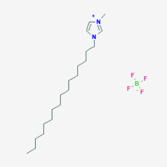 图片 1-十六烷基-3-甲基咪唑四氟硼酸盐，1-Hexadecyl-3-methyl-1H-imidazol-3-ium tetrafluoroborate；≥98%