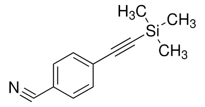 图片 4-[(三甲基硅基)乙炔基]苄腈，4-[(Trimethylsilyl)ethynyl]benzonitrile；97%