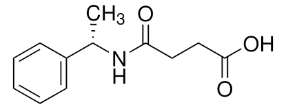 图片 (S)-(-)-N-(1-苯乙基)琥珀酰胺酸，(S)-(−)-N-(1-Phenylethyl)succinamic acid；98%