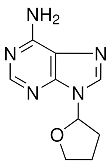 图片 9-(四氢-2-呋喃)腺膘呤，9-(Tetrahydro-2-furanyl)-9H-purin-6-amine [SQ 22,536, 9-THF-Ade]；≥97% (HPLC), powder