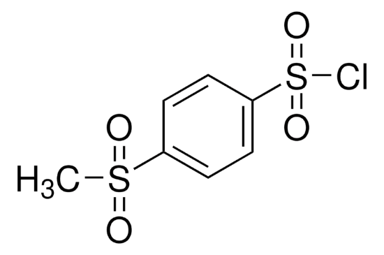 图片 4-(甲磺酰)苯磺酰氯，4-(Methylsulfonyl)benzenesulfonyl chloride；97%