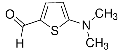 图片 5-二甲氨基噻吩-2-甲醛，5-dimethylamino-thiophene-2-carbaldehyde；99%