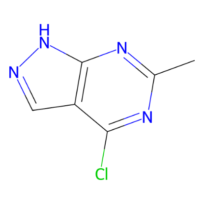 图片 4-氯-6-甲基-1H-吡唑并[3,4-D]嘧啶，4-Chloro-6-methyl-1H-pyrazolo[3,4-d]pyrimidine；99%